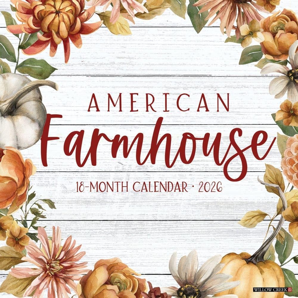 2026 American Farmhouse Wall Calendar 9781549249815_5e622eb7-3ca7-422f-8050-f00888b6391d