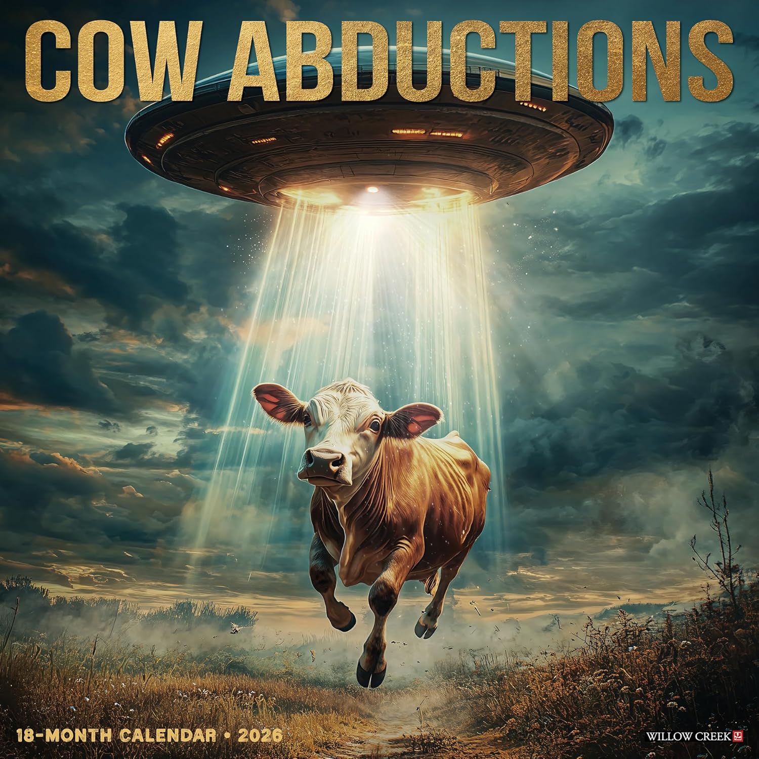 2026 Cow Abductions Wall Calendar 9781549250866