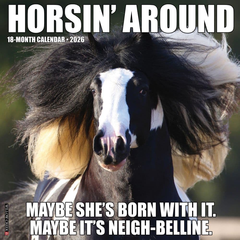 2026 Horsin’ Around Wall Calendar 9781549251511_7256fb2f-0615-4a67-bcb0-884a35733d20