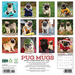 2026 Pug Mugs 12X12 Wall Calendar 9781549252488_7b7f9084-e423-42a6-8f14-7a6b17ceeba5