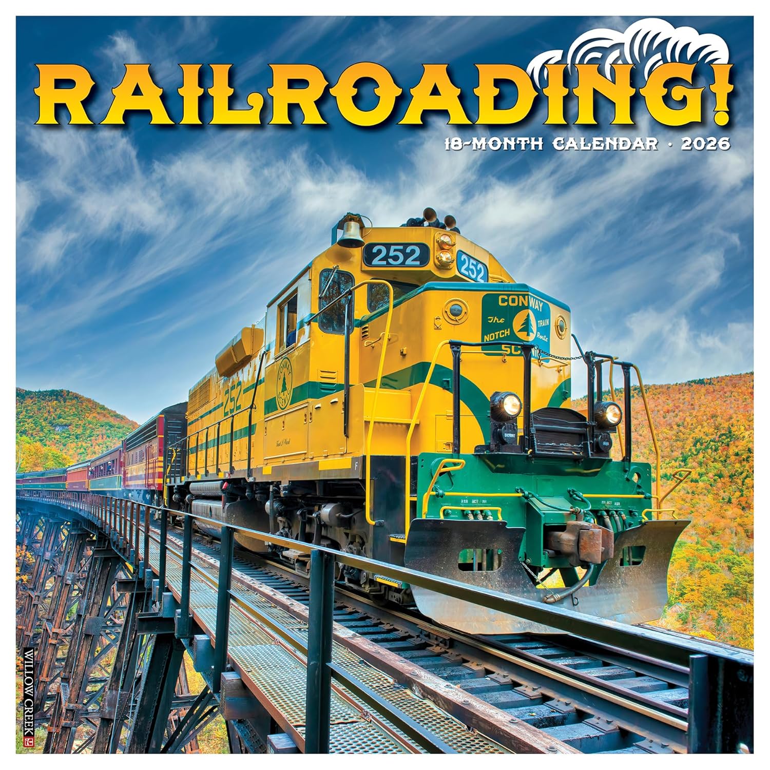 2026 Railroading Wall Calendar 9781549252556