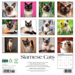 2026 Siamese Cats Wall Calendar 9781549252785_f32d8868-a153-4b0d-aa65-2f341e759f15
