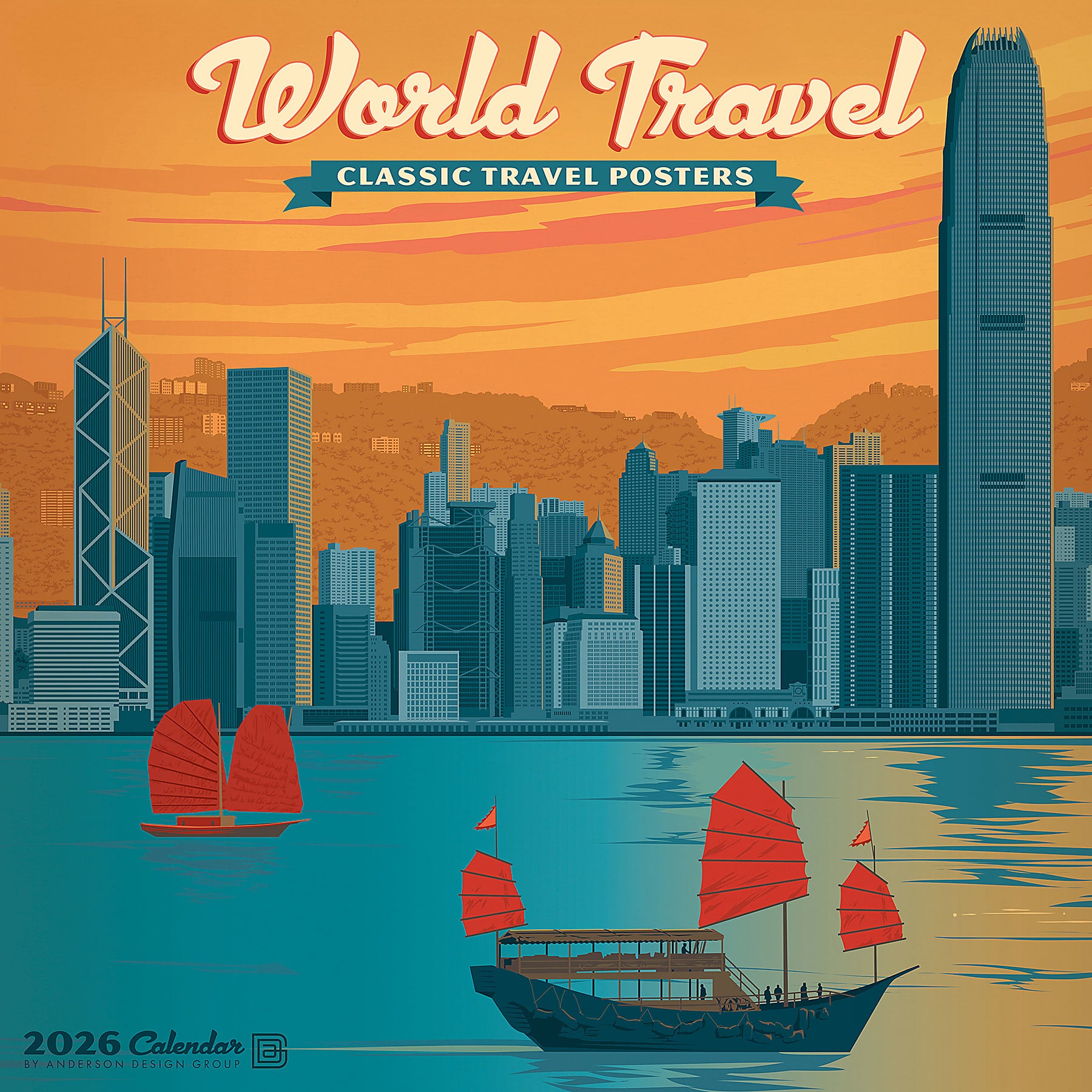 2026 World Travel (Adg) Wall Calendar 9781549253331