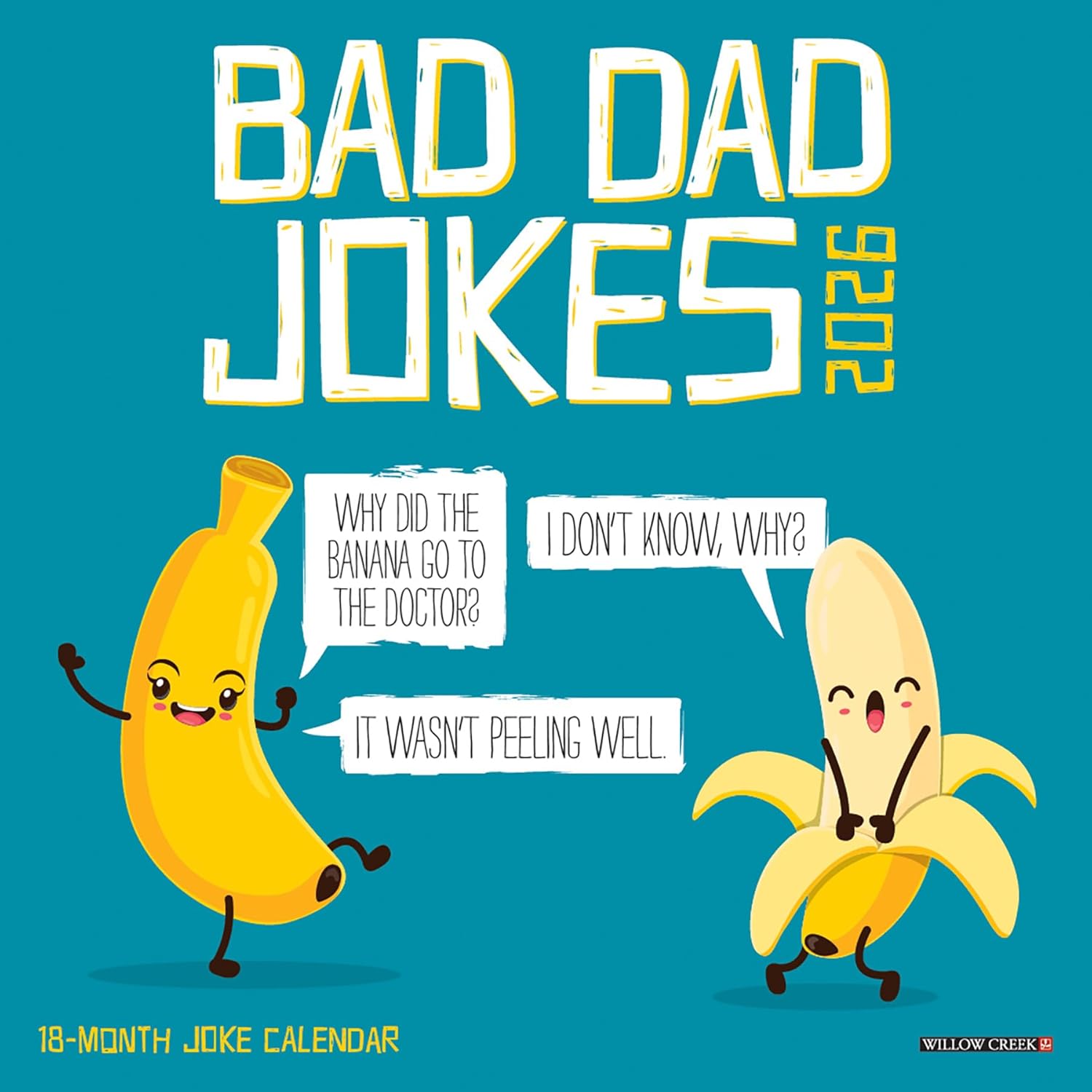2026 Bad Dad Jokes 7X7 Mini Wall Calendar 9781549253454