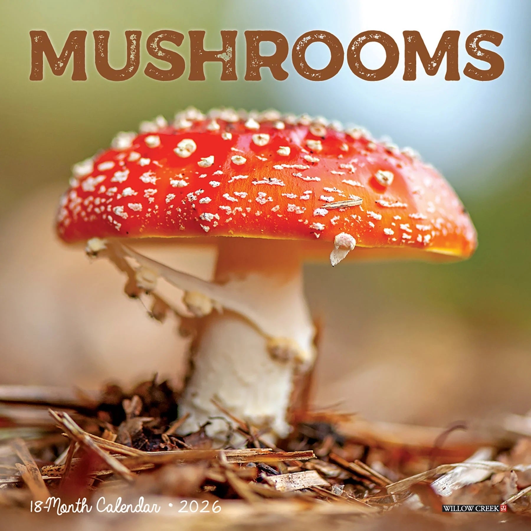 2026 Mushrooms 7X7 Mini Wall Calendar 9781549253652