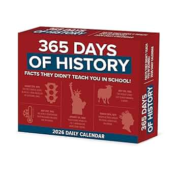 2026 365 Days Of History Daily Boxed Calendar 9781549253867