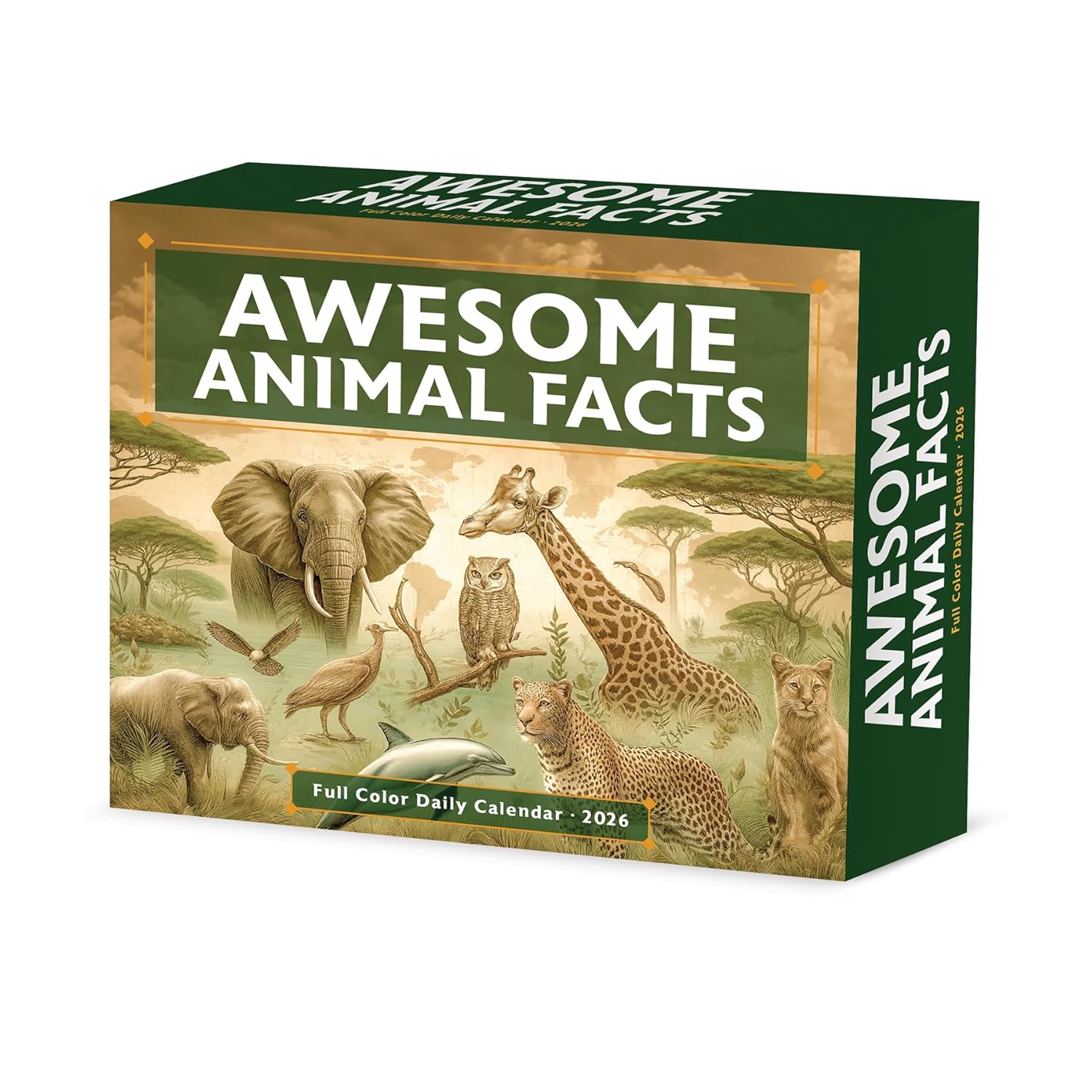 2026 Awesome Animal Facts Daily Boxed Calendar 9781549255151
