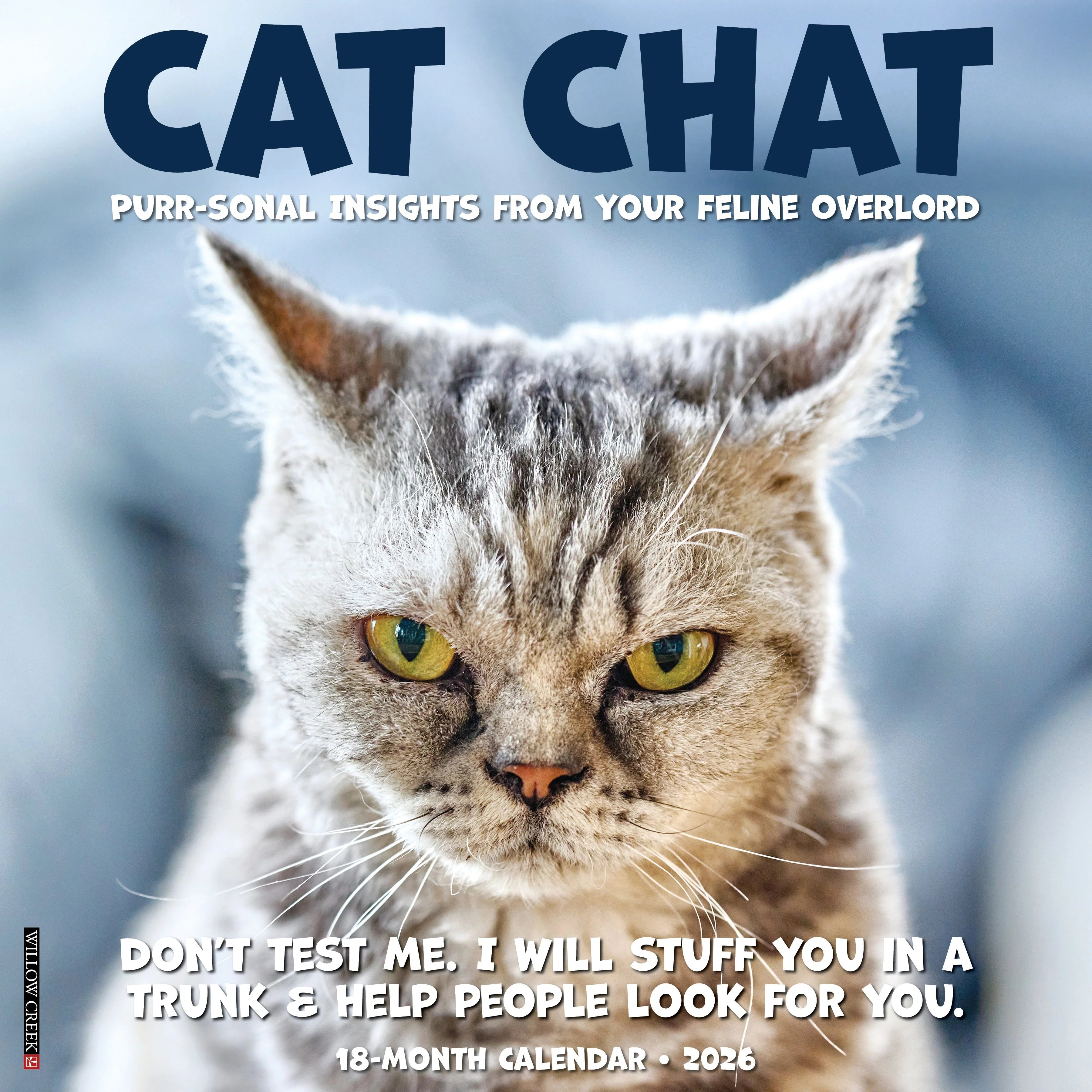 2026 Cat Chat Wall Calendar 9781549255700_411f42c9-7256-4069-85f1-415225f39572