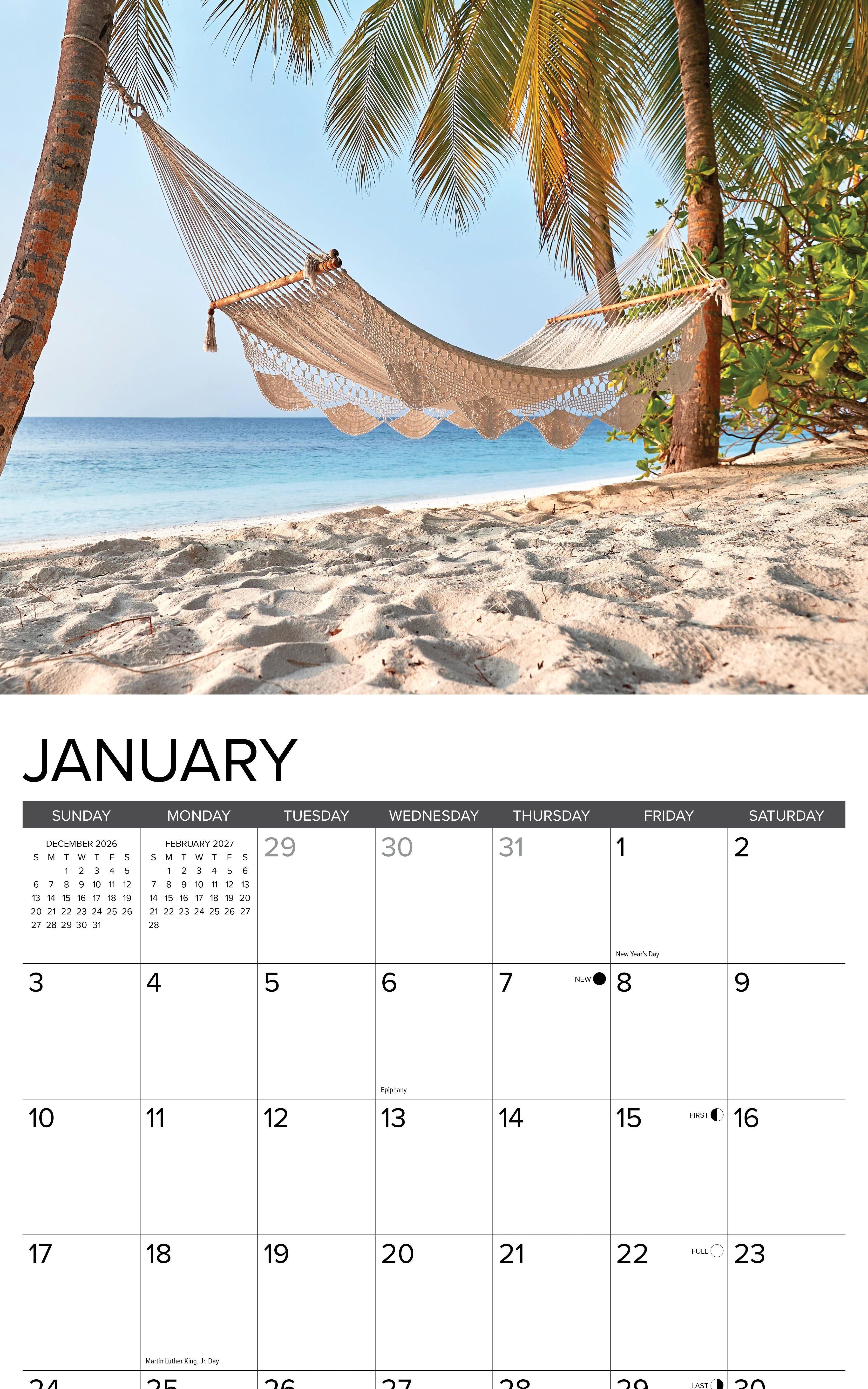 2027 Beachlife Wall Calendar 12X12 20 9781549259074_1