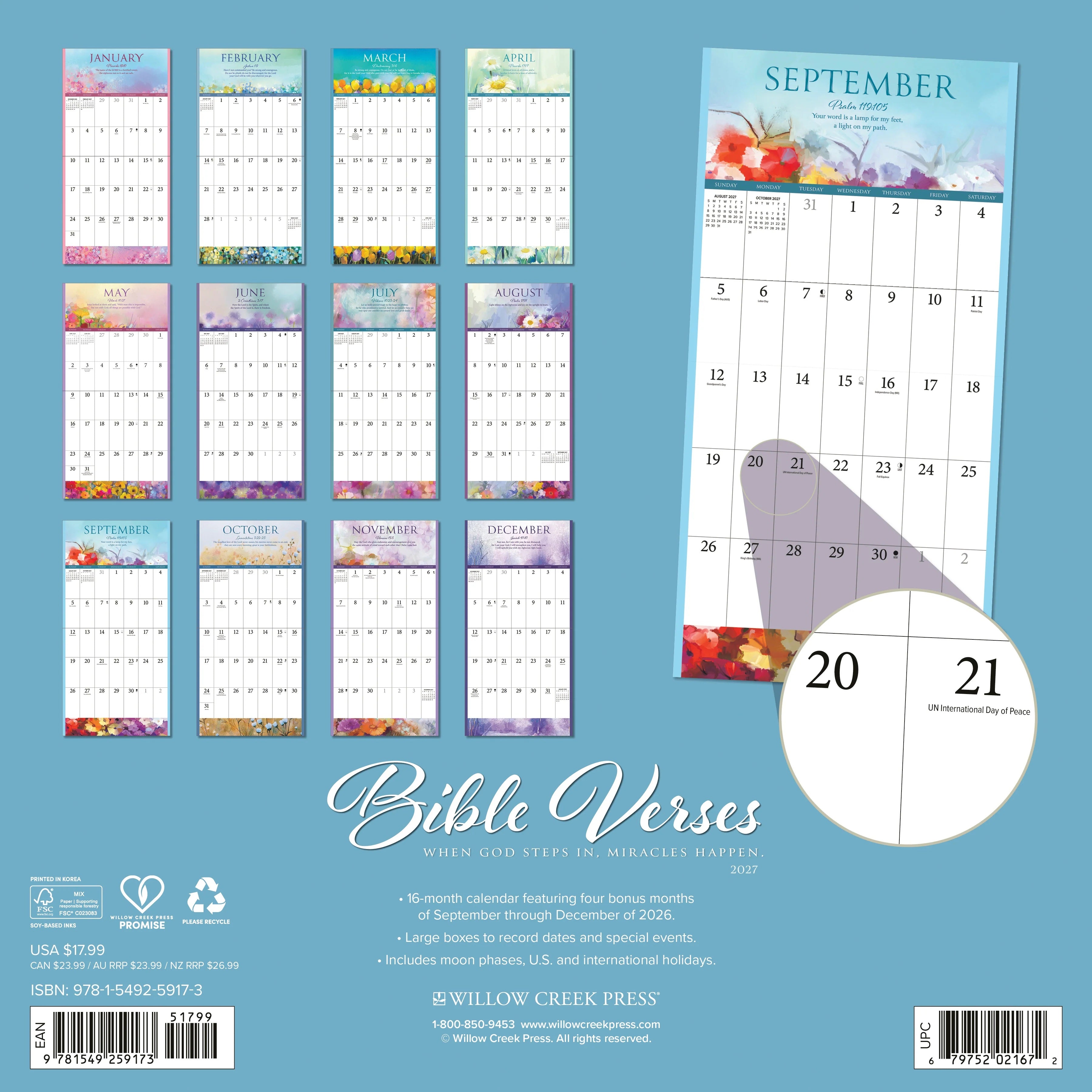 2027 Bible Verses Wall Calendar 12X12 20 9781549259173_2d8bcc4c-400f-4c77-ac70-157a00dcad61