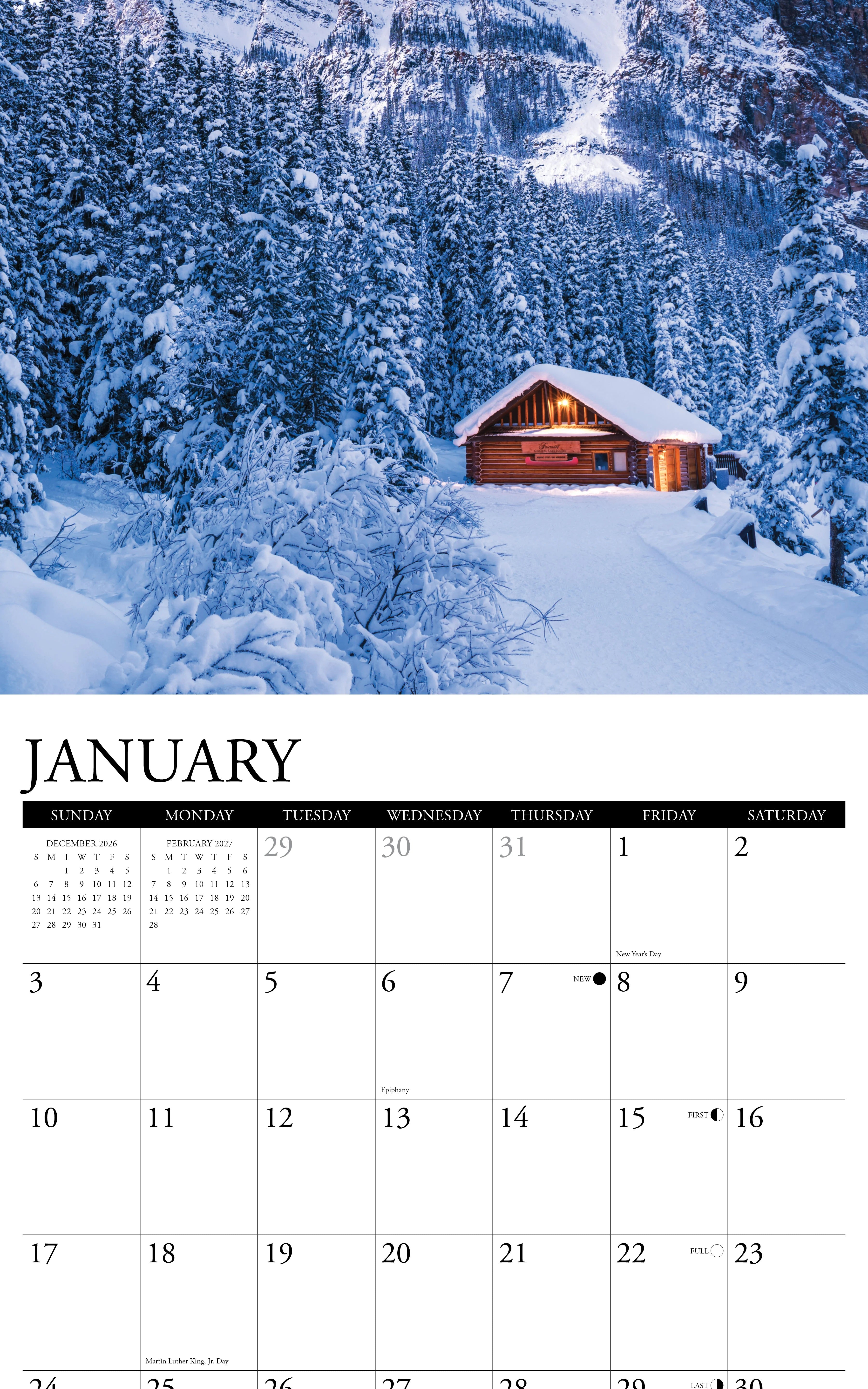 2027 Cabinlife Wall Calendar 12X12 20 9781549259418_2