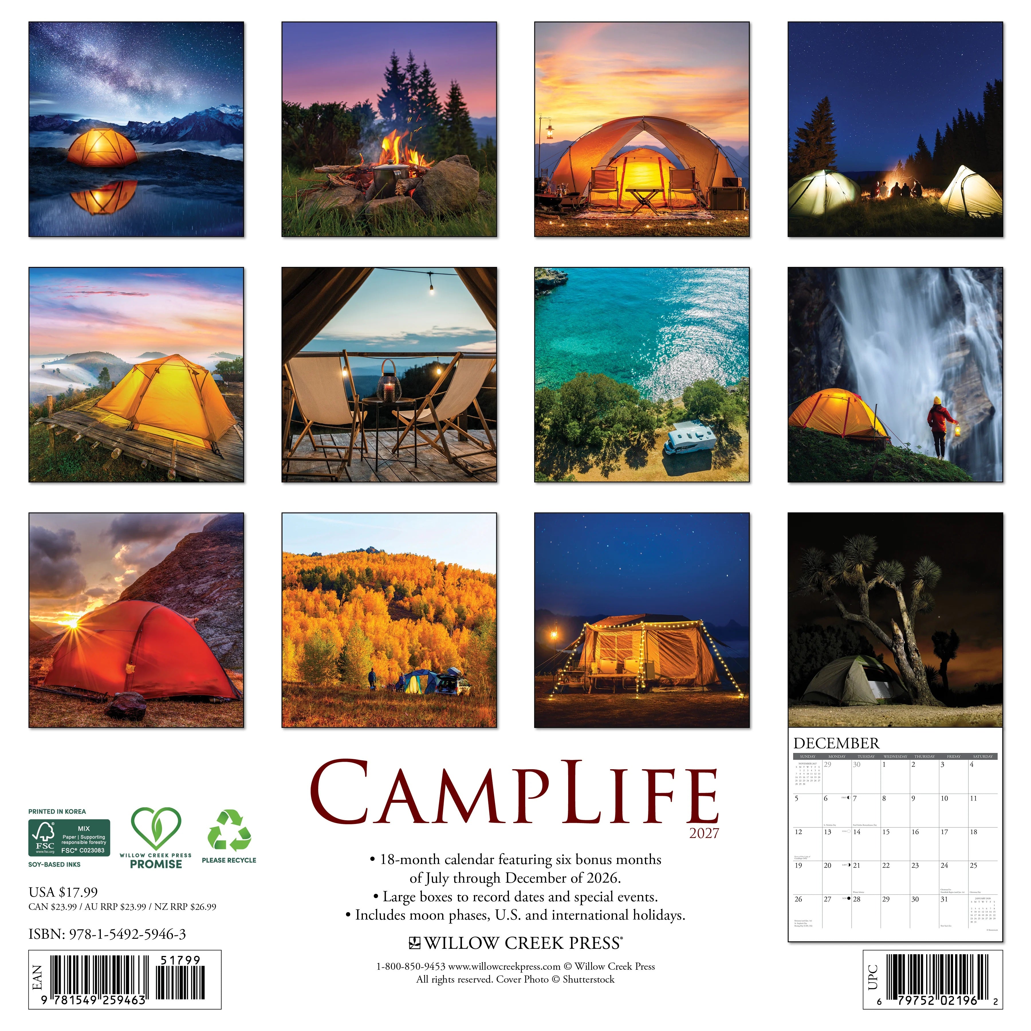 2027 Camplife Wall Calendar 12X12 20 9781549259463_a9fea056-0b00-401f-9c0b-802321e12b7b