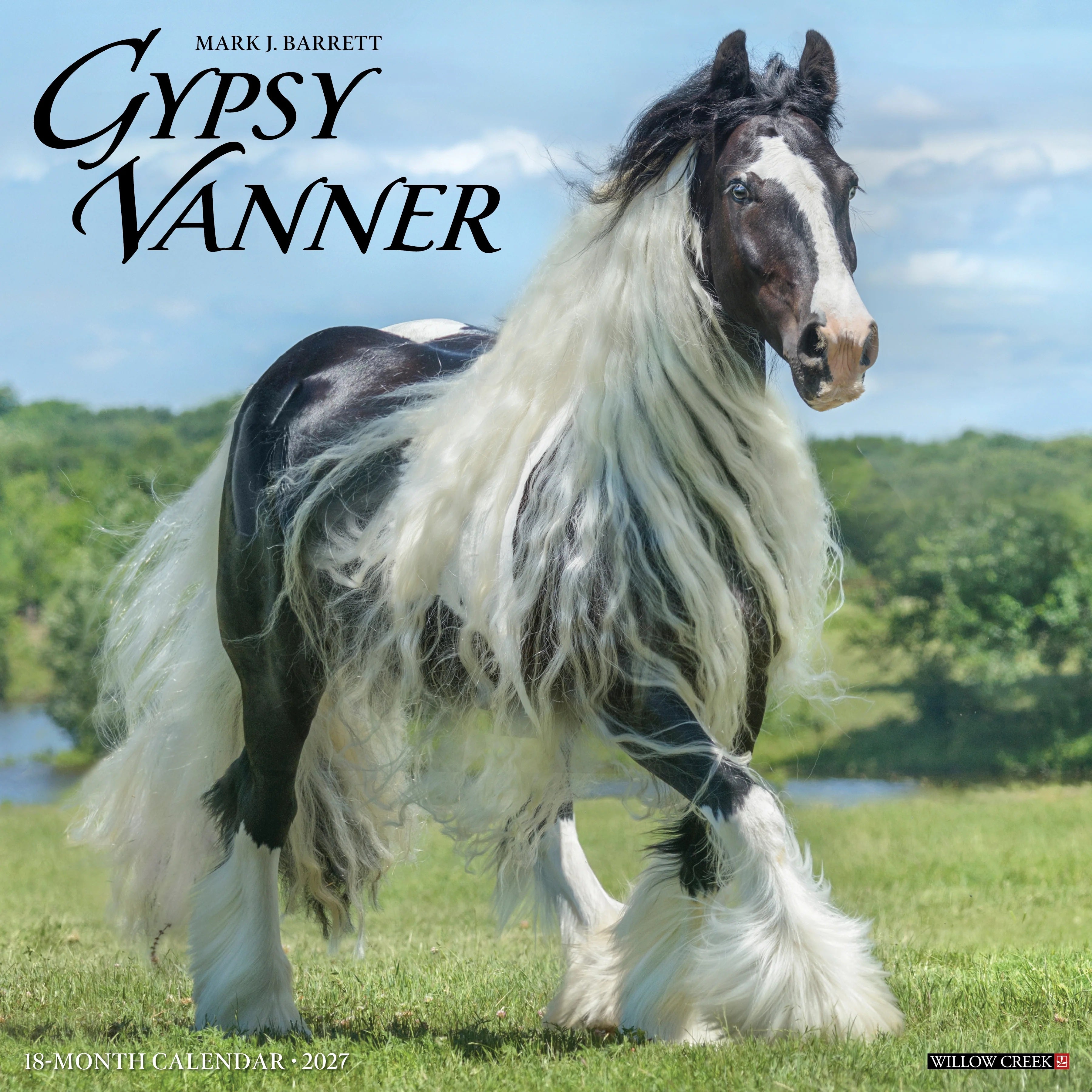 2027 Gypsy Vanner Horses Wall Calendar 12X12 20 9781549260599