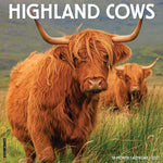 2027 Highland Cows Wall Calendar 12X12 20 9781549260667