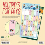 2027 Holidays for Days Wall Calendar 12X12 20 9781549260681_23d81acd-8ea9-44ec-a873-5e99471720e0