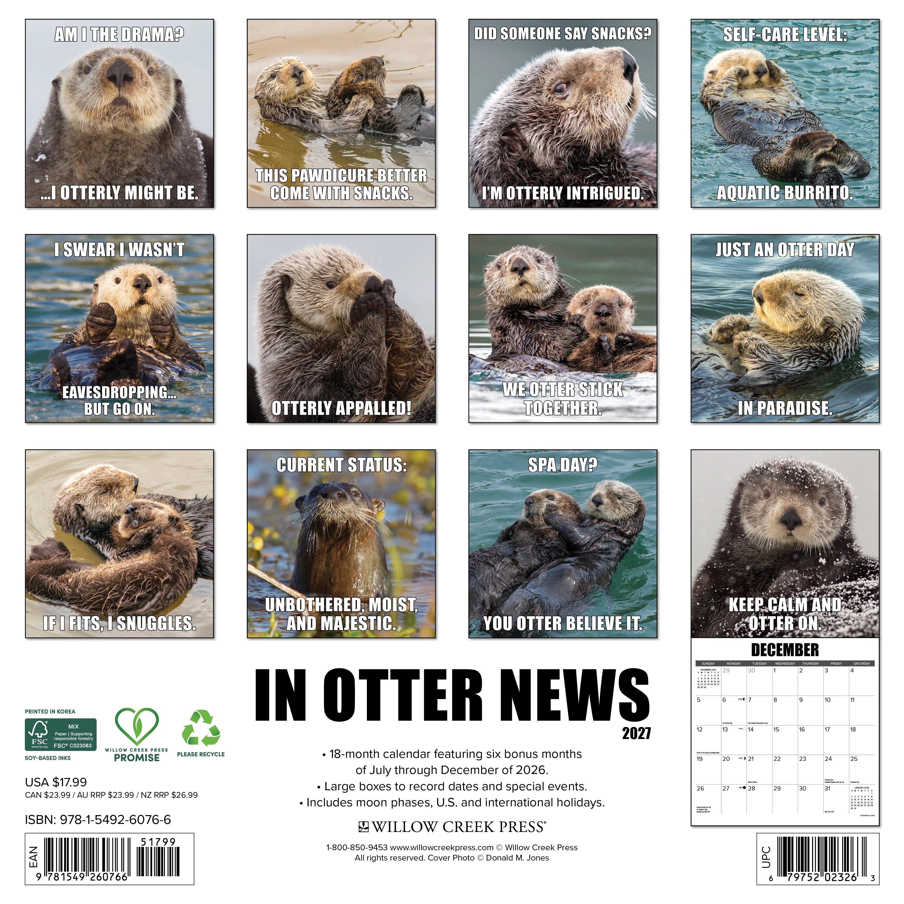 2027 Stay Trashy Wall Calendar 12X12 20 9781549260766_71d2b75e-c557-42fe-9a37-a566cf2cca40