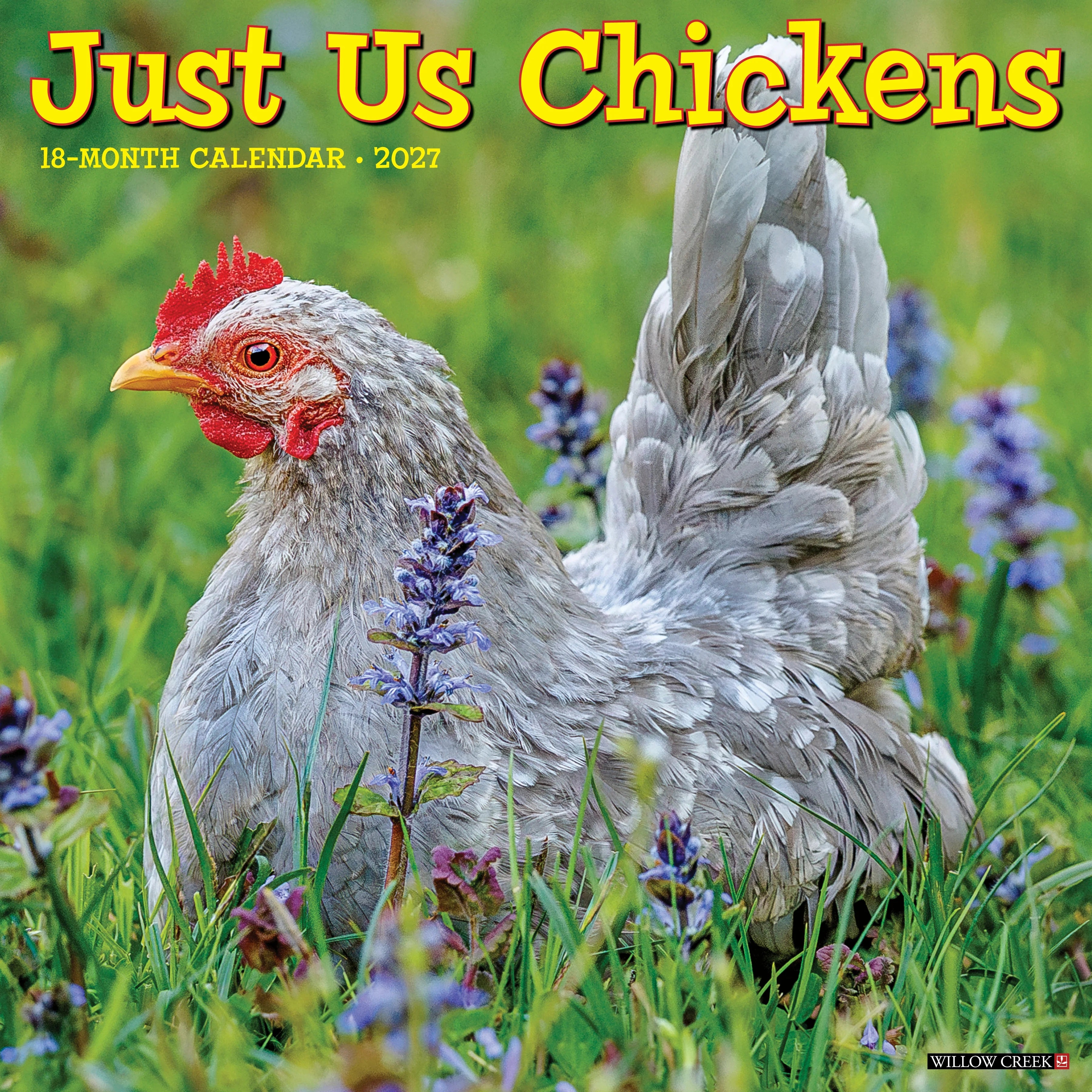 2027 Just Us Chickens Wall Calendar 12X12 20 9781549260896
