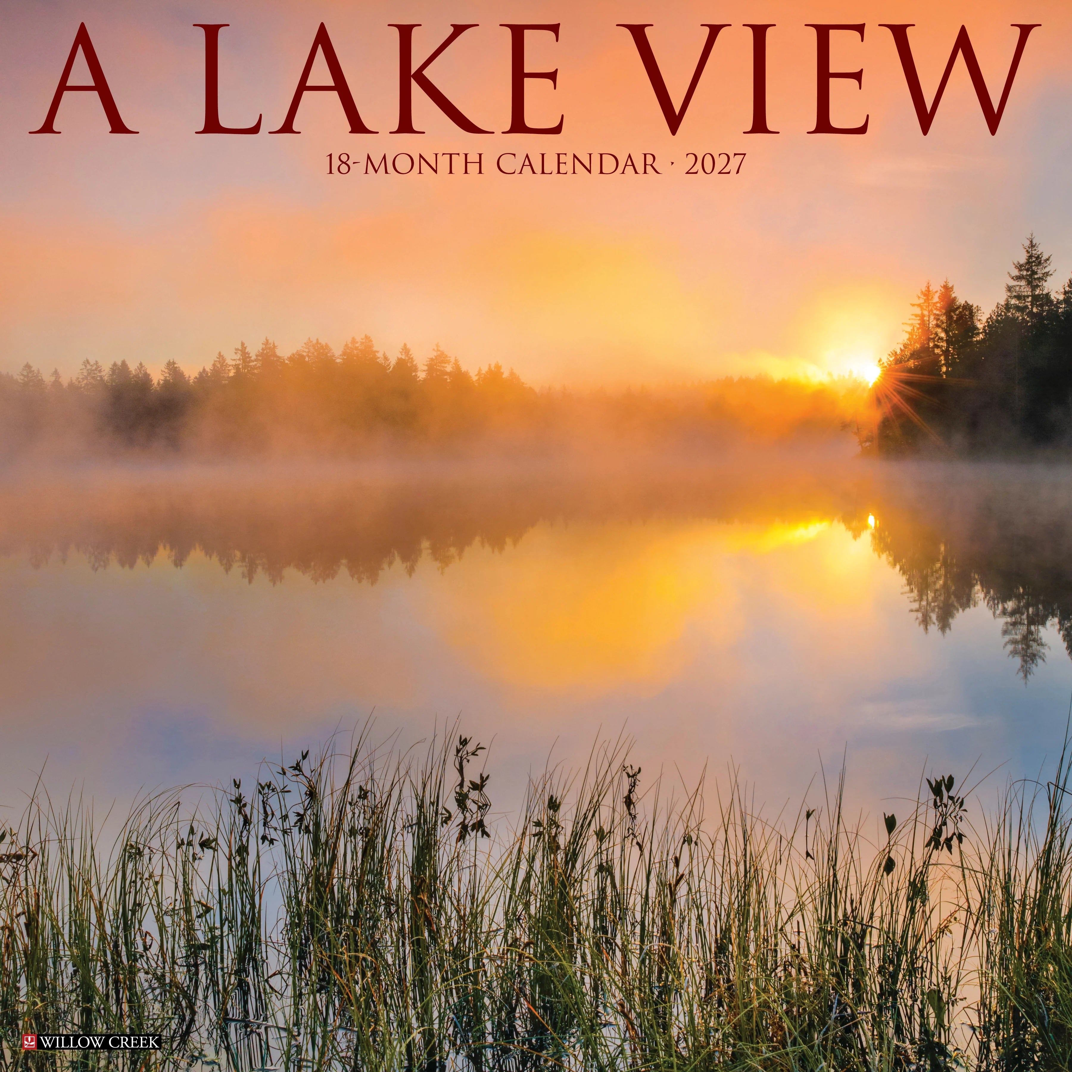 2027 a Lake View Wall Calendar 12X12 20 9781549260995