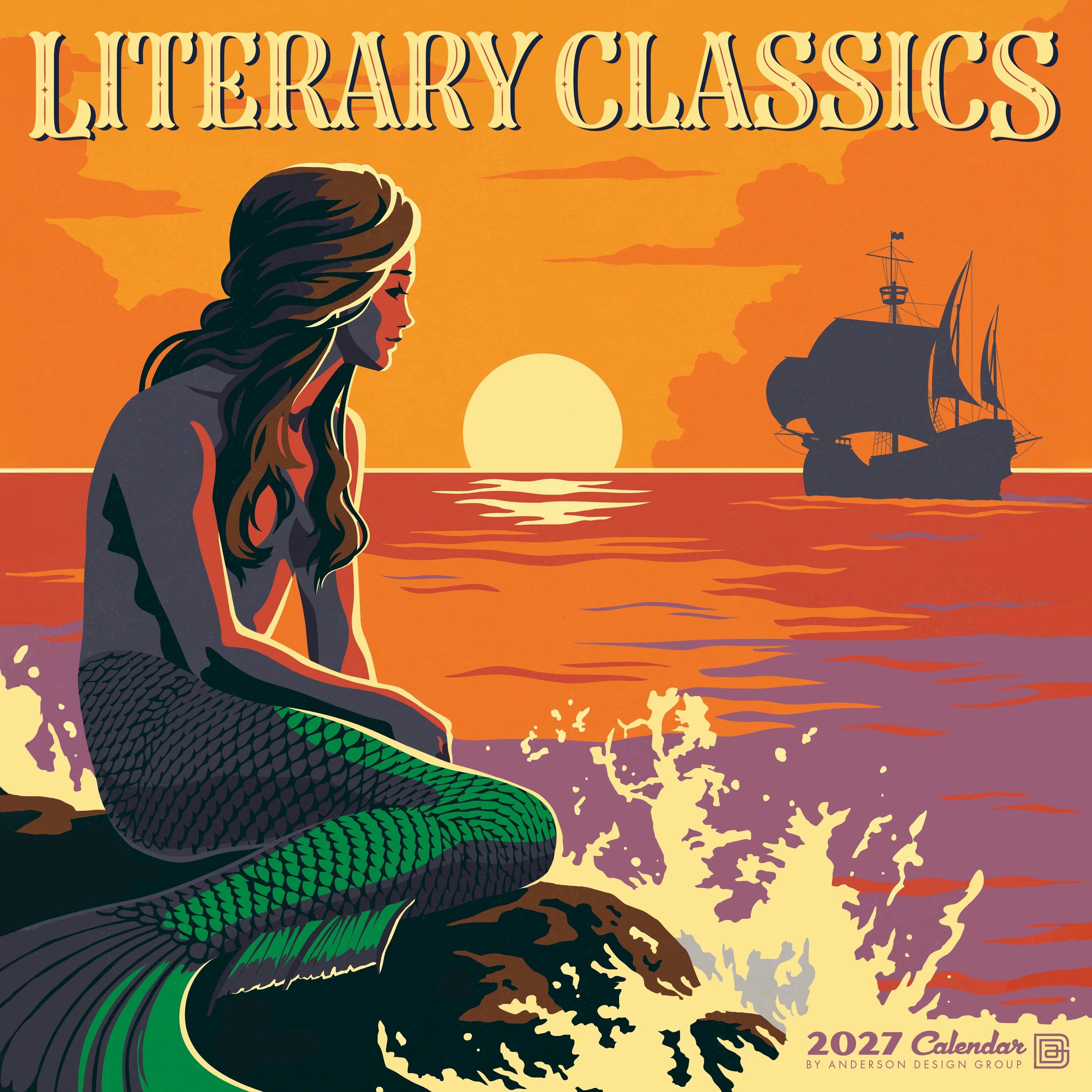 2027 Literary Classics Wall Calendar 12X12 20 9781549261060