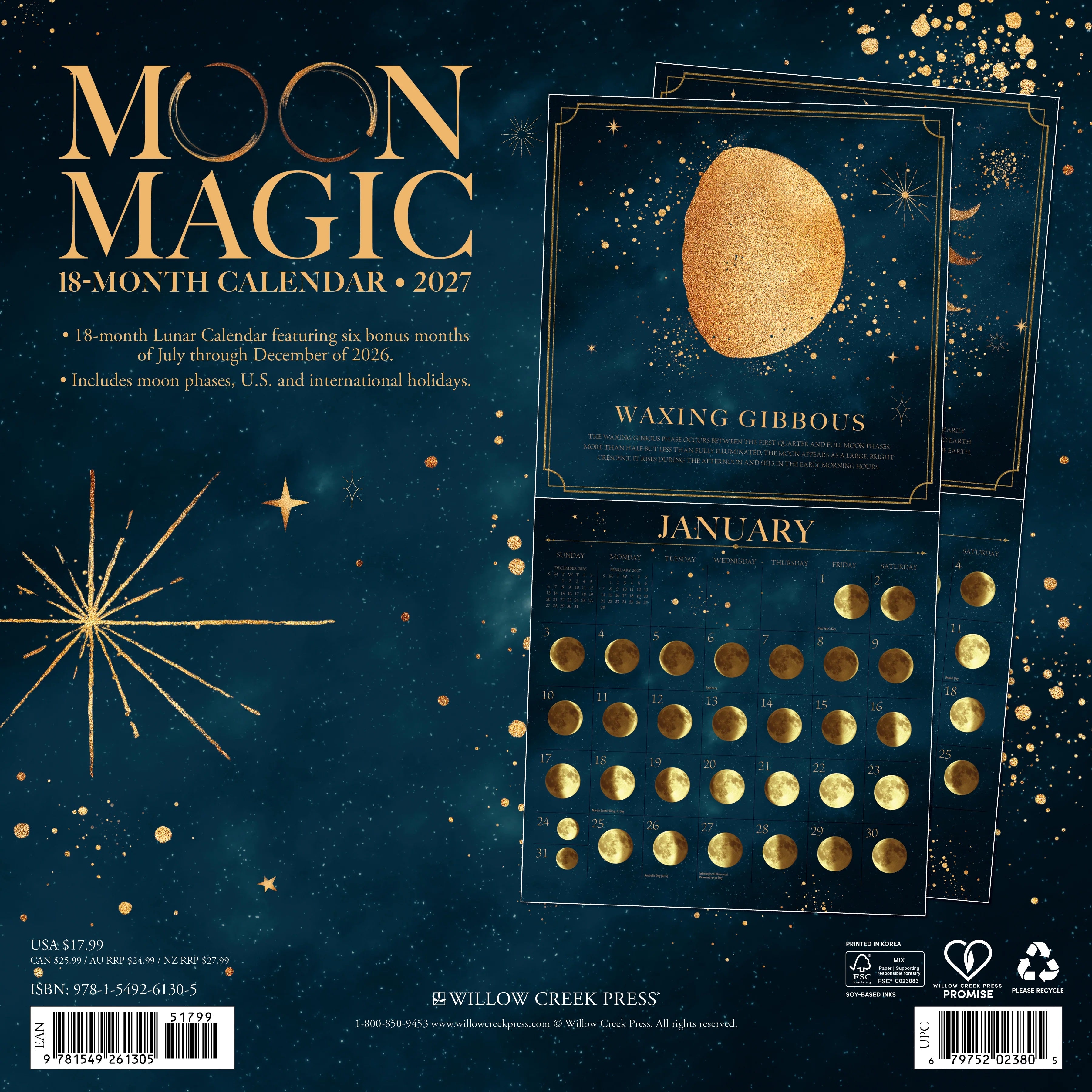 2027 Moon Magic Wall Calendar 12X12 20 9781549261305_9233f66c-6516-4de3-bec4-36b560f5bf7f