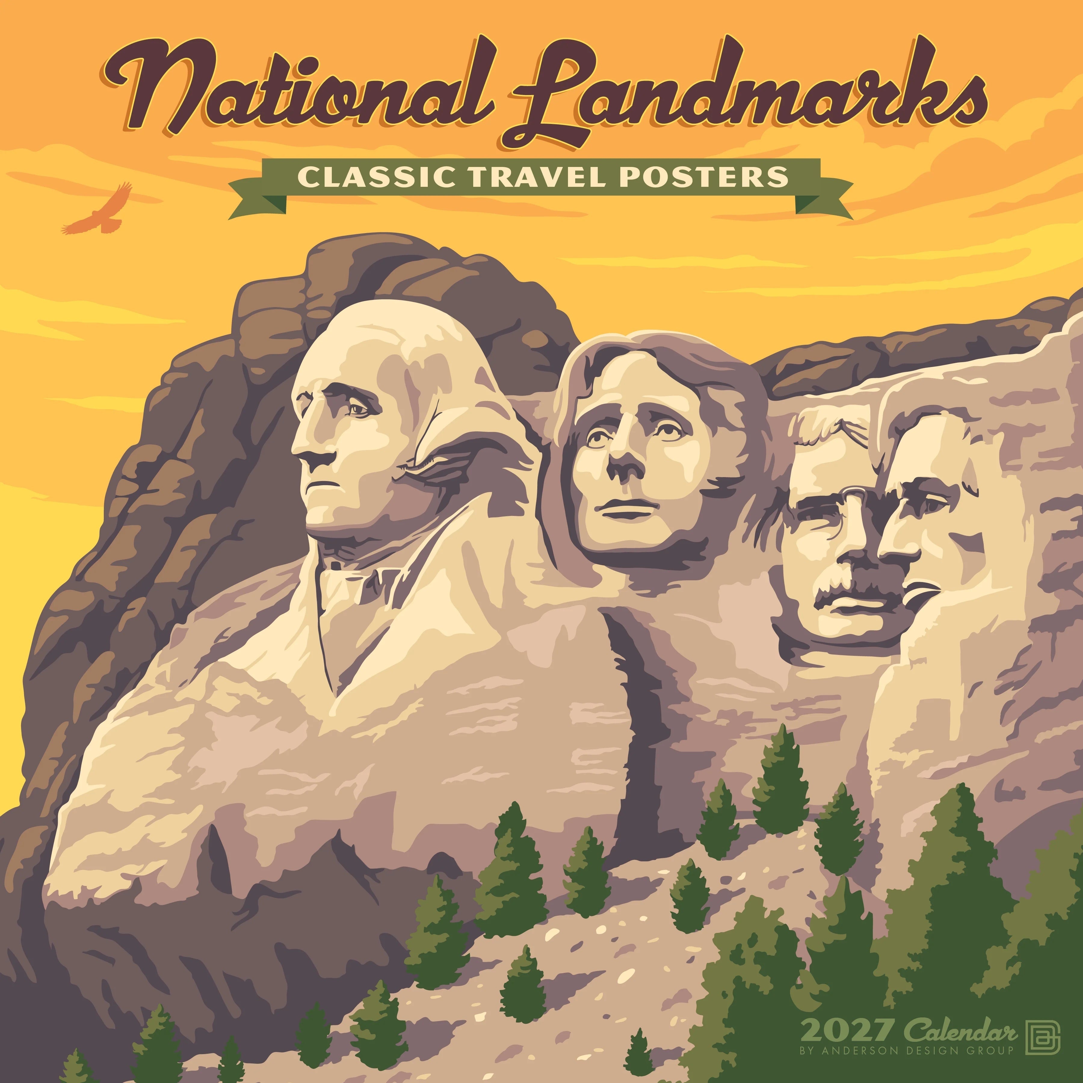 2027 National Landmarks (ADG) Wall Calendar 12X12 20 9781549261435