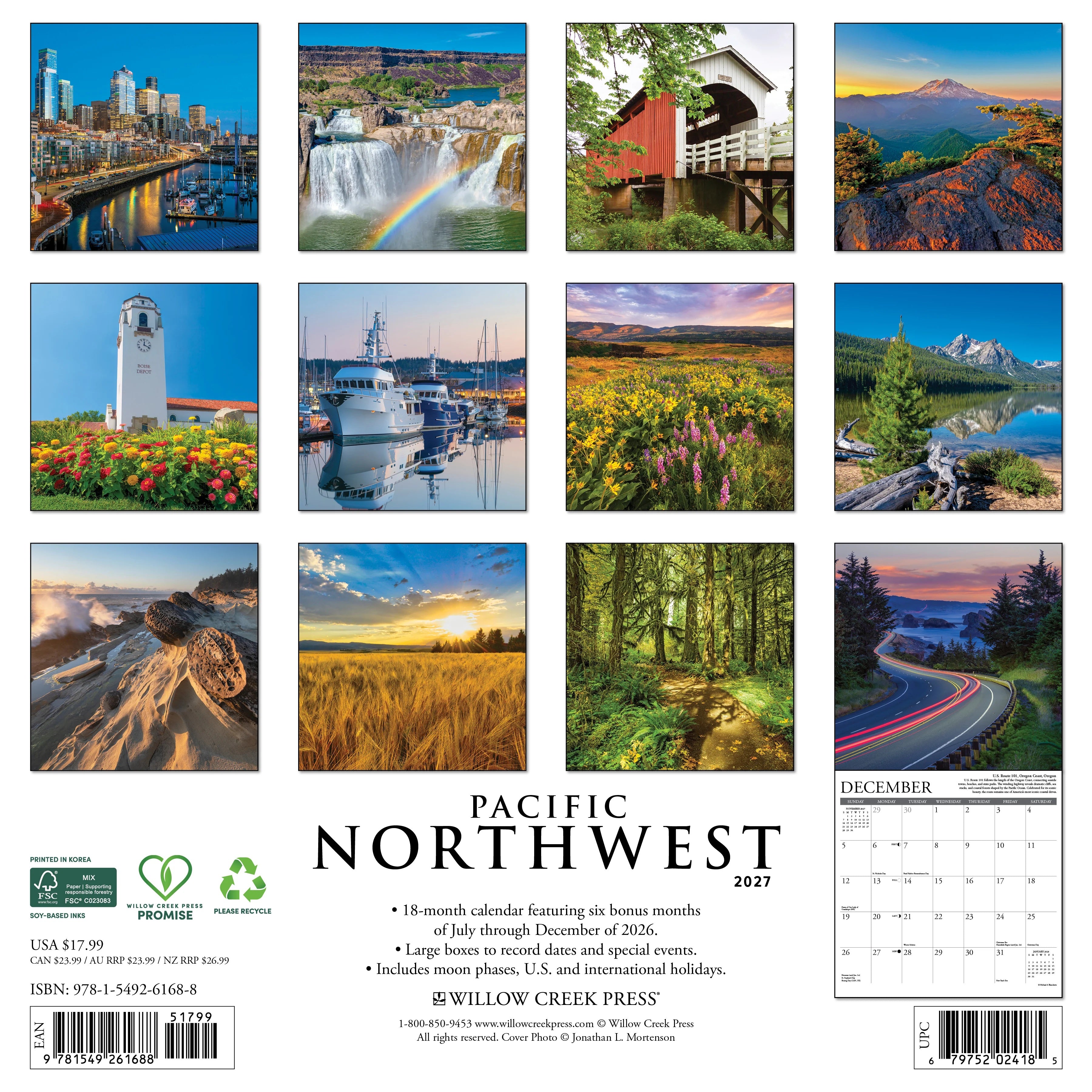 2027 Pacific Northwest Wall Calendar 12X12 20 9781549261688_81335153-22f5-4c86-a2a1-674a1f338b0c