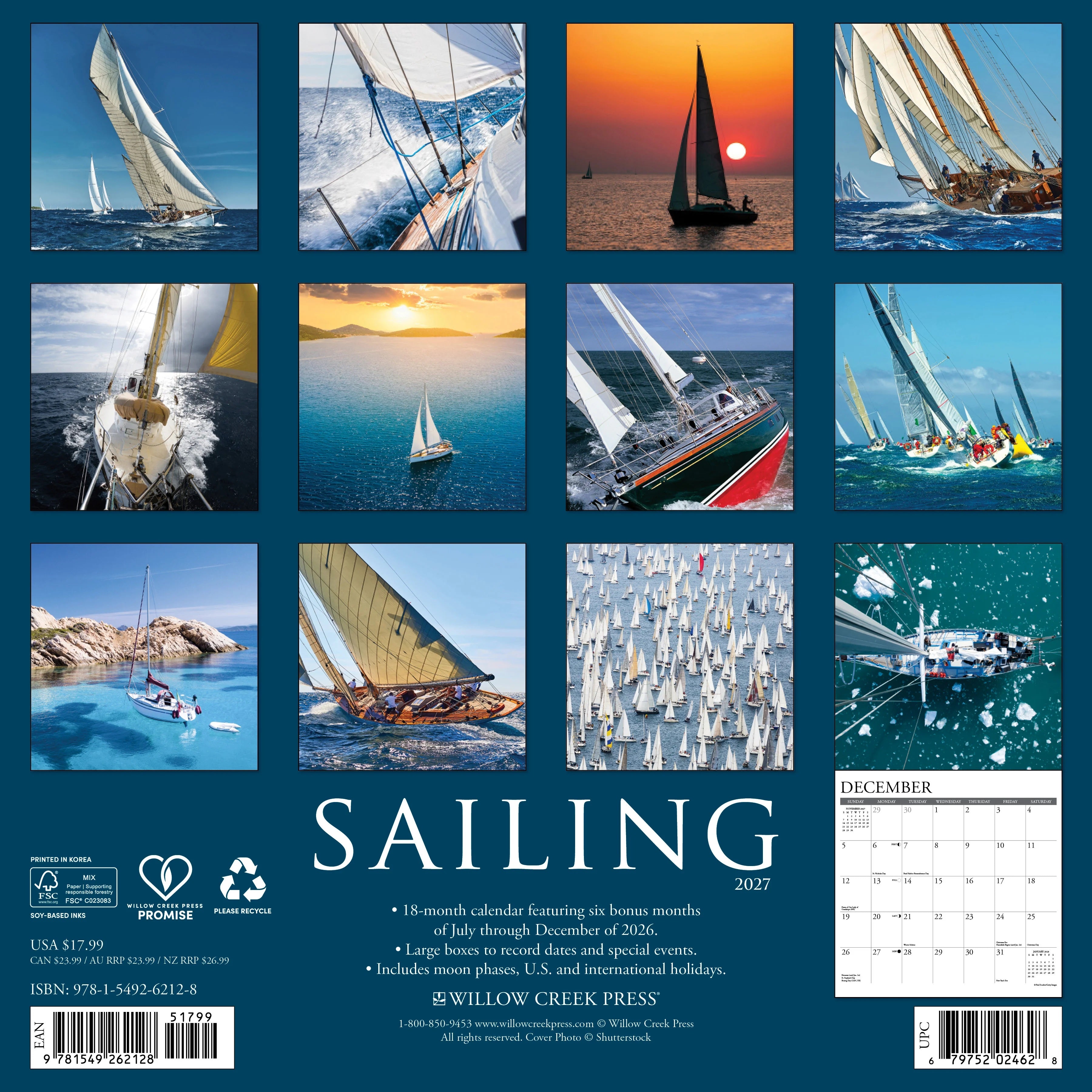 2027 Sailing Wall Calendar 12X12 20 9781549262128_8909d82e-ed0e-4e50-8c33-16b3f009f3e9