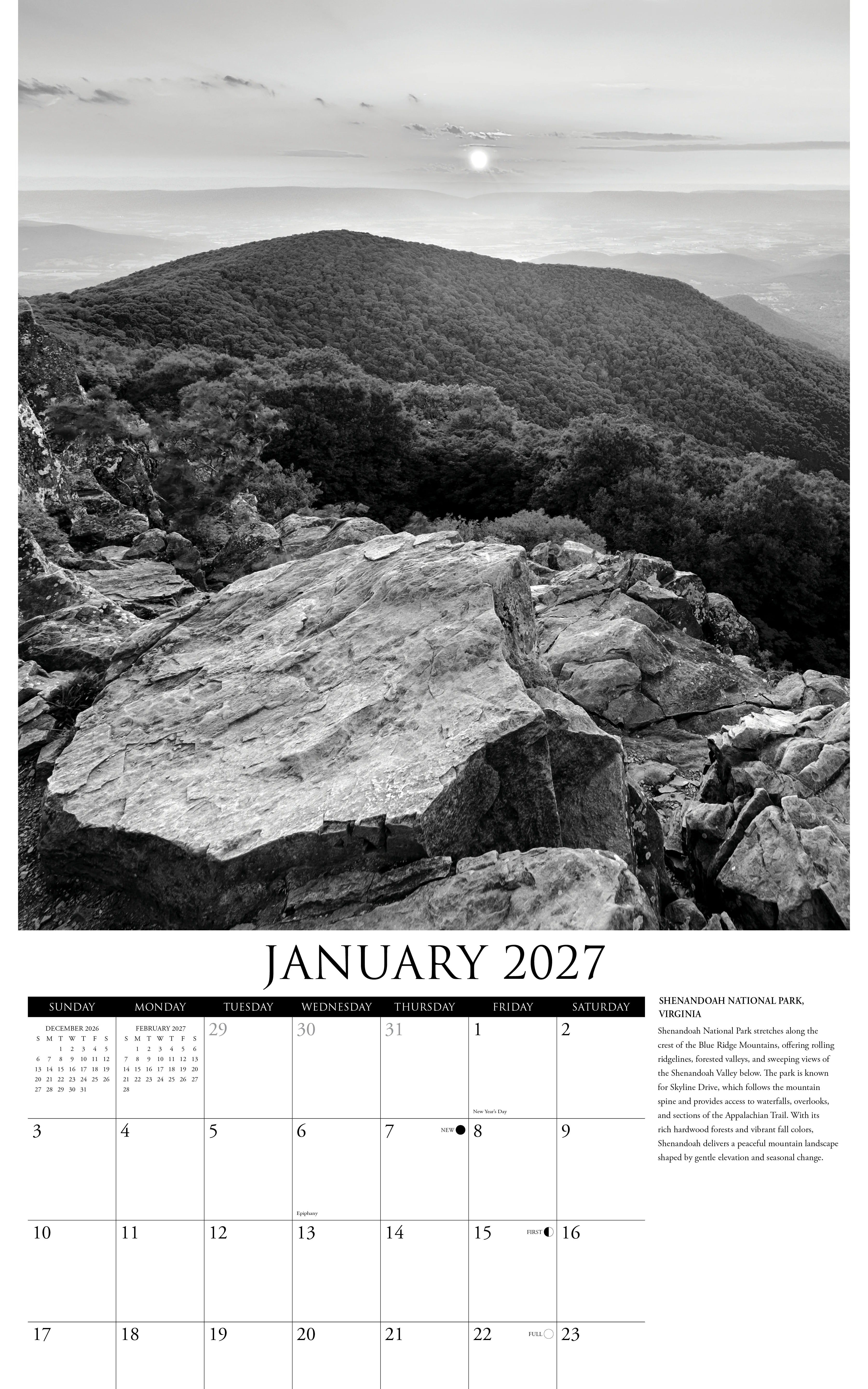 2027 Untouched National Parks Wall Calendar 12X12 20 9781549262760_1