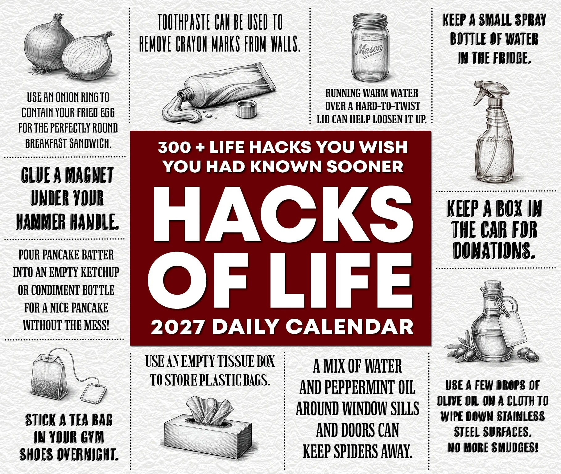 2027 Hacks of Life Daily Boxed Calendar 20 9781549263514_1