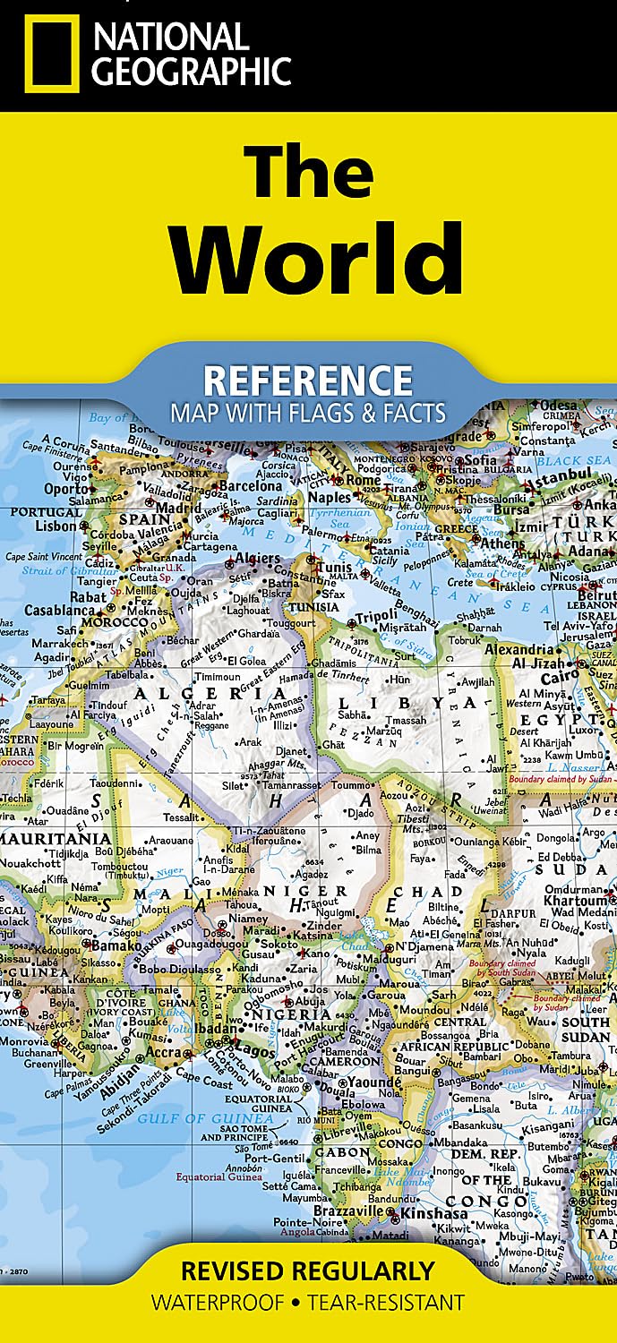 National Geographic World Map (Folded With Flags And Facts 20 9781566958080