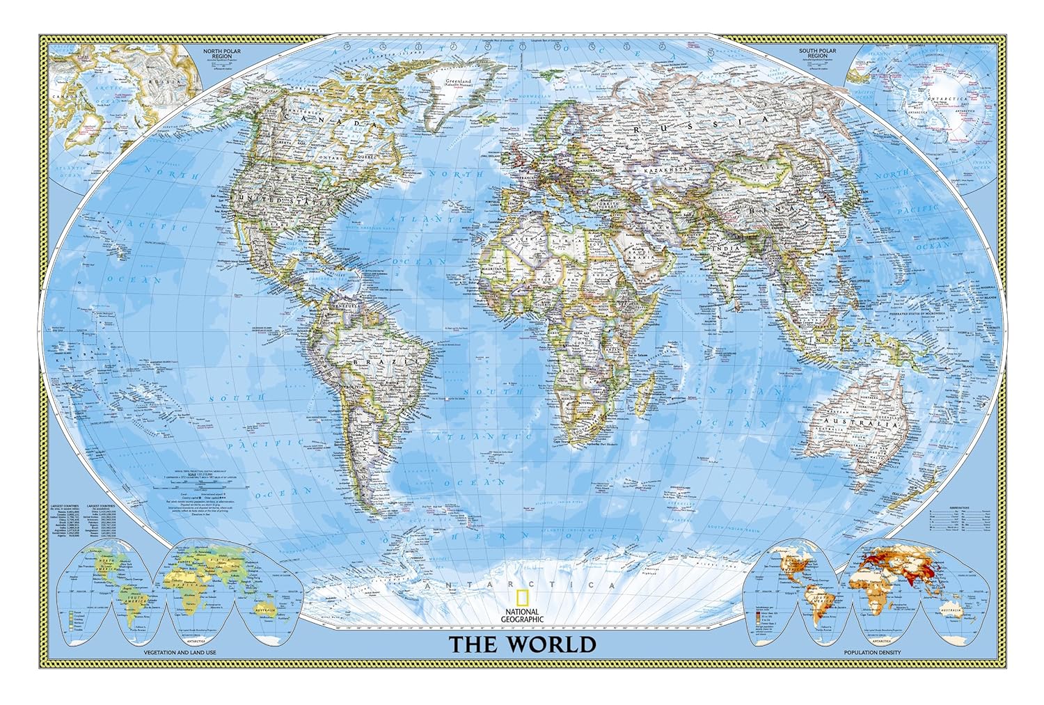 National Geographic World Map (Folded With Flags And Facts 20 9781566958080_6