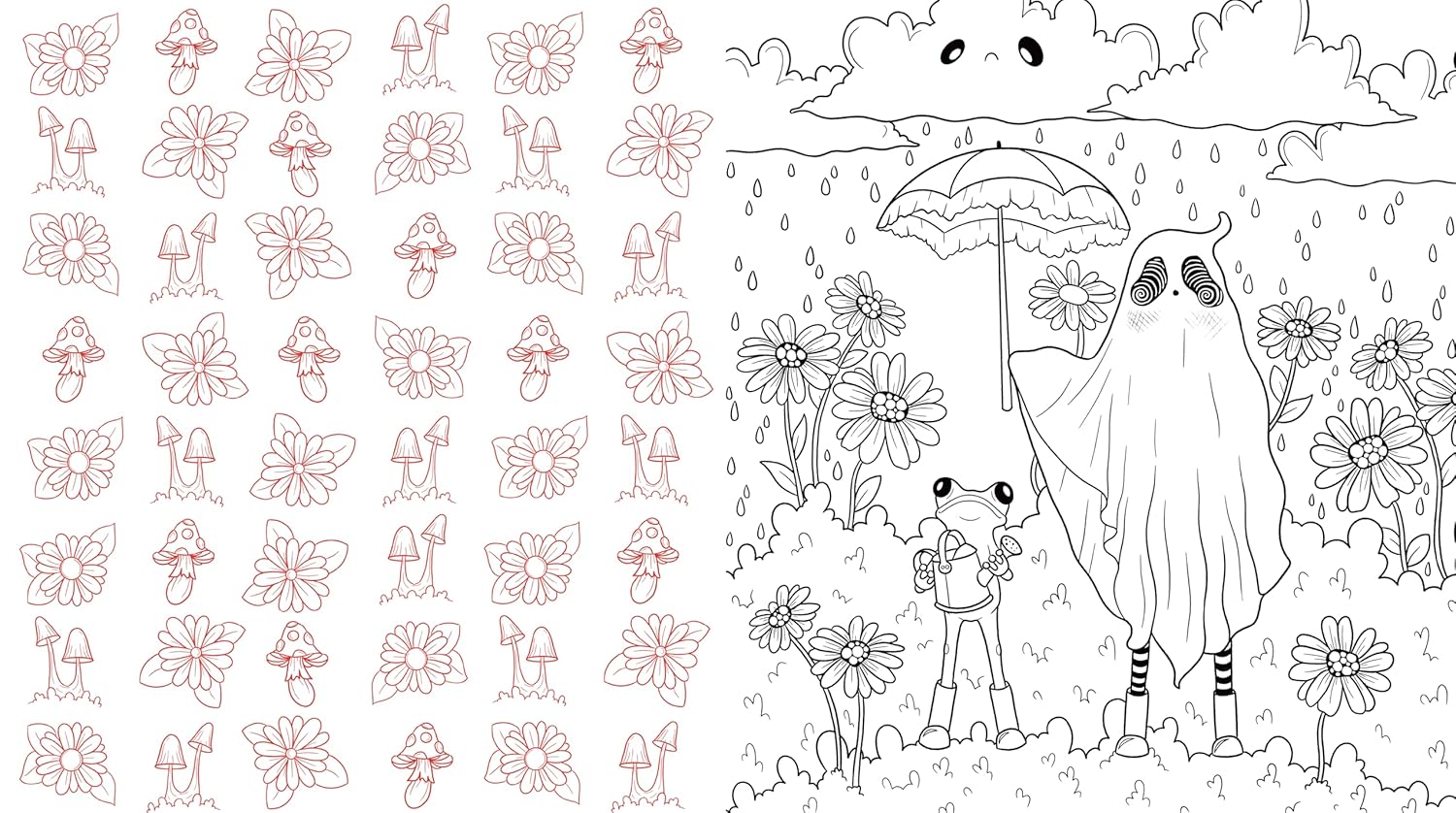 Sweet & Spooky Coloring by Wilson. Kitty Willow 9781577155096_6