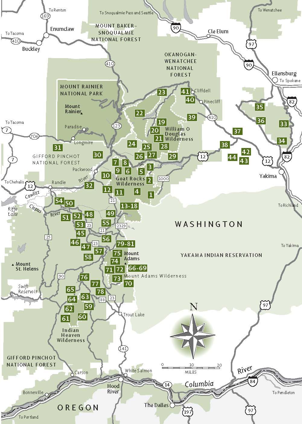 Day Hiking Mount Adams & Goat Rocks Wilderness: Indian Heaven*Yakima Area*White Pass by Asars. Tami 20 9781594857645_2