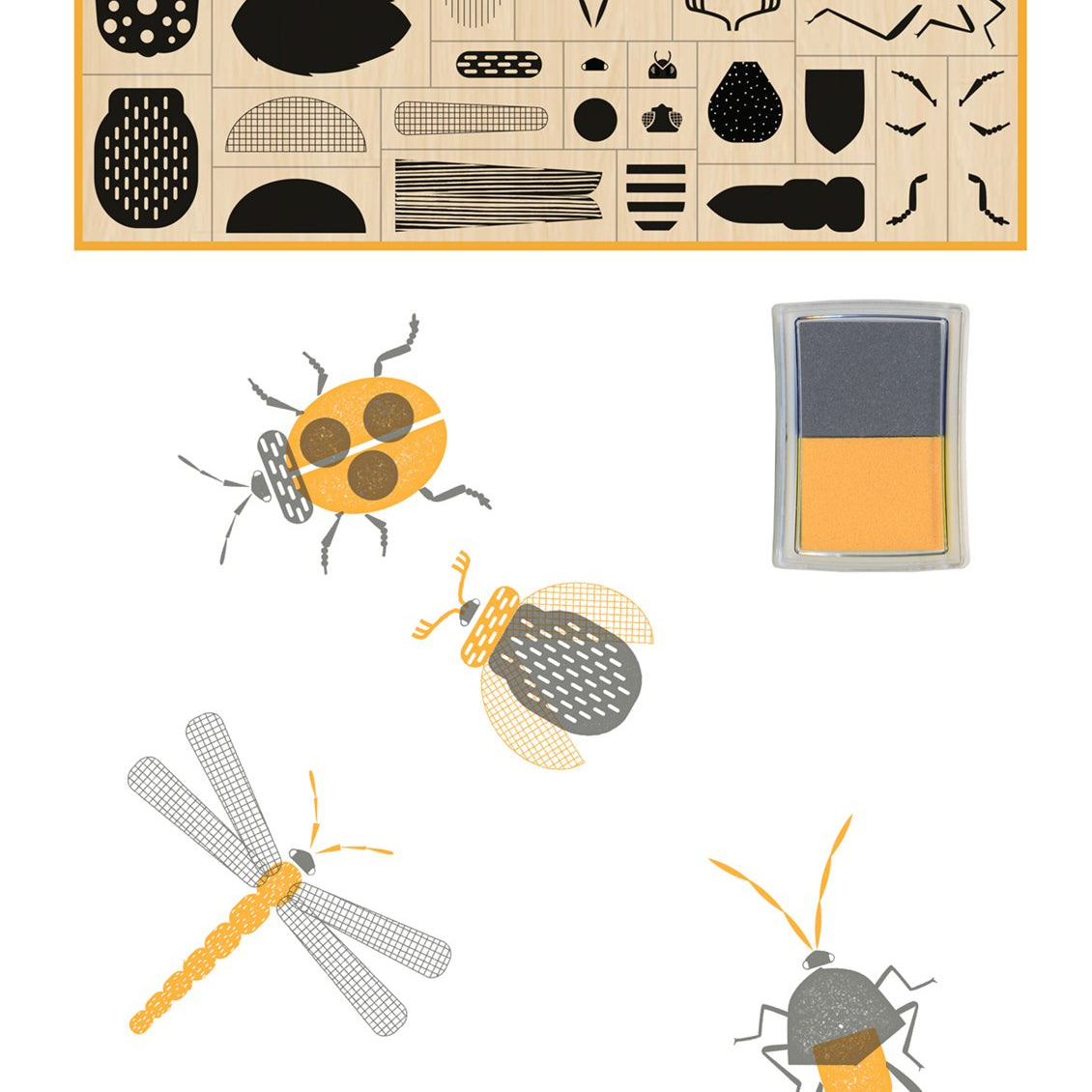 Stamp Bugs: 25 Stamps And 2 Ink Pads 9781616898090_1