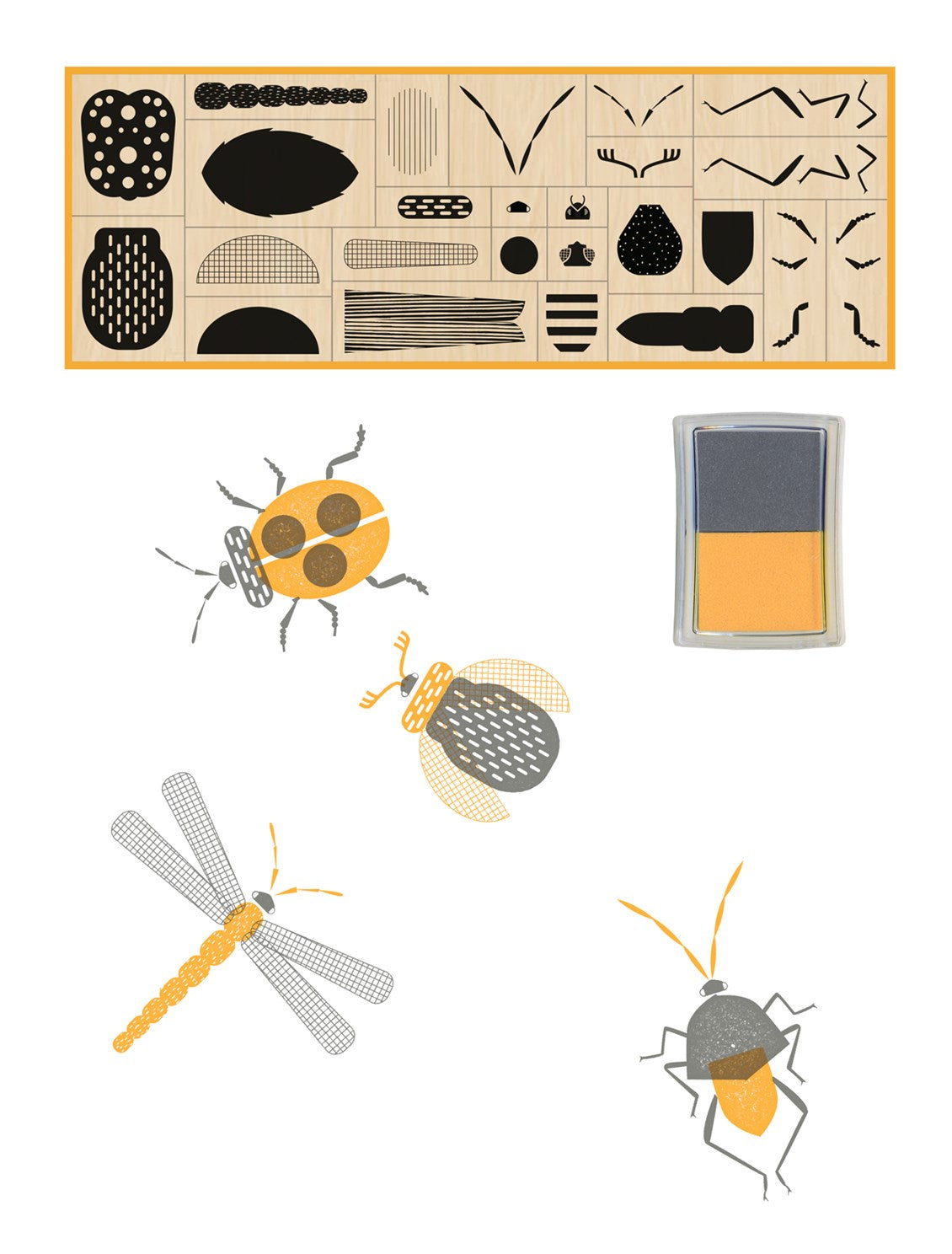 Stamp Bugs: 25 Stamps And 2 Ink Pads 9781616898090_1