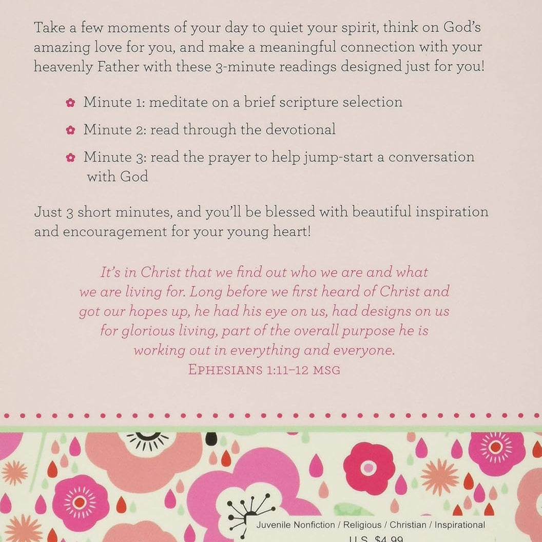 3-Minute Devotions For Girls by Thompson. Janice 9781628366389_1