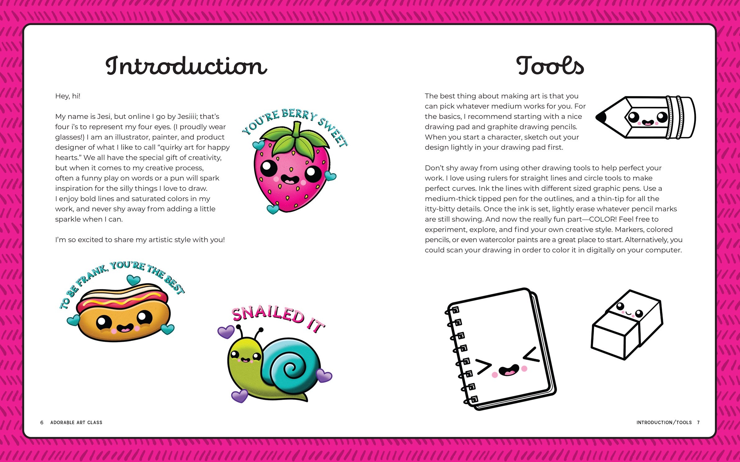 Adorable Art Class: A Complete Course in Drawing Plant, Food, & Animal Cuties by Rodgers. Jesi 30 9781631068690_1
