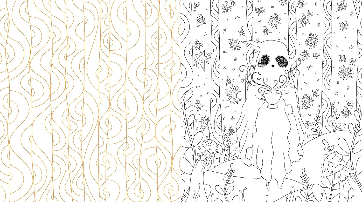 Sweet & Creepy Coloring by Wilson. Kitty Willow 9781631069109_1