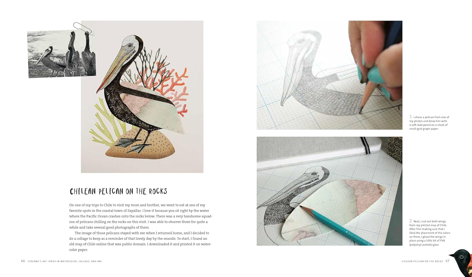 Birds In Watercolor, Collage, And Ink - Zlatkis. Geninne D. 30 9781631594755_4
