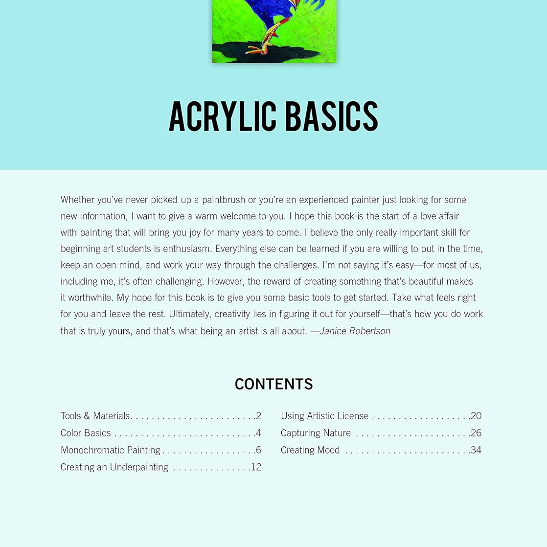 Painting: Acrylic Basics - Robertson. Janice 30 9781633227910_1_2f9aa427-0f45-45d0-9f83-818f4be95c21