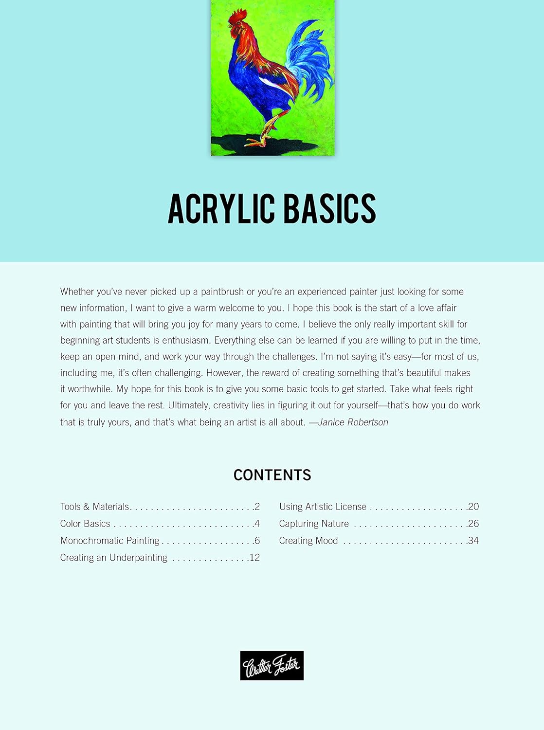 Painting: Acrylic Basics - Robertson. Janice 30 9781633227910_1_2f9aa427-0f45-45d0-9f83-818f4be95c21