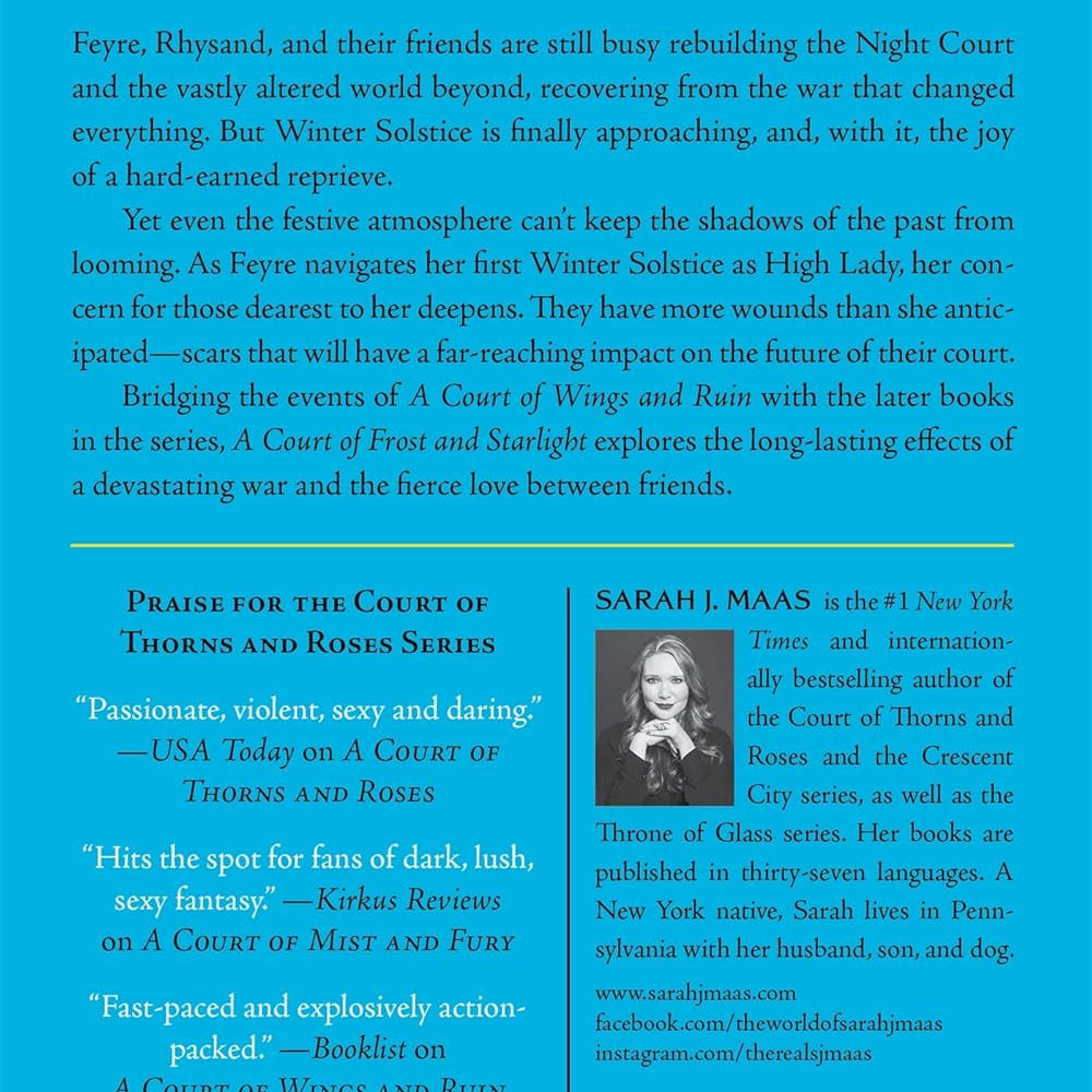 A Court Of Frost And Starlight (A Court Of Thorns & Roses, 4) by Maas. Sarah J 9781635575620_1