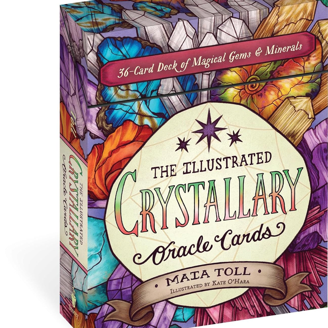 The Illustrated Crystallary Oracle Cards by Toll. Maia; O'Hara. Kate 9781635864878