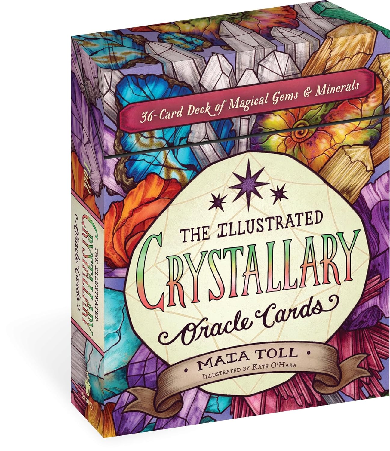 The Illustrated Crystallary Oracle Cards by Toll. Maia; O'Hara. Kate 9781635864878