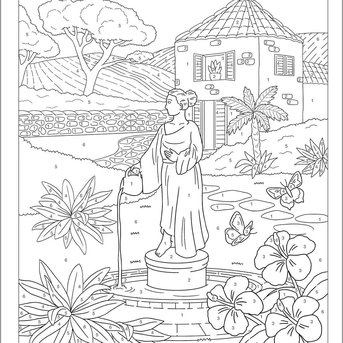 Garden Relaxation Color By Number For Adults by Rockridge Press 9781638079392_1