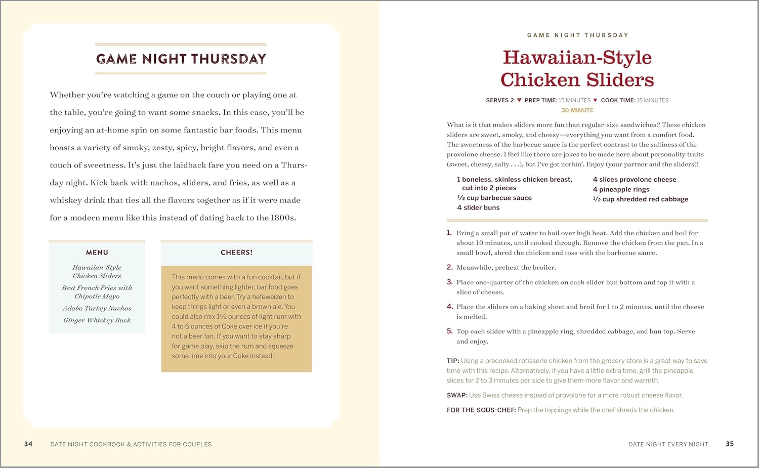 Date Night Cookbook And Activities For Couples by Schwanke. Crystal 9781638780410_1