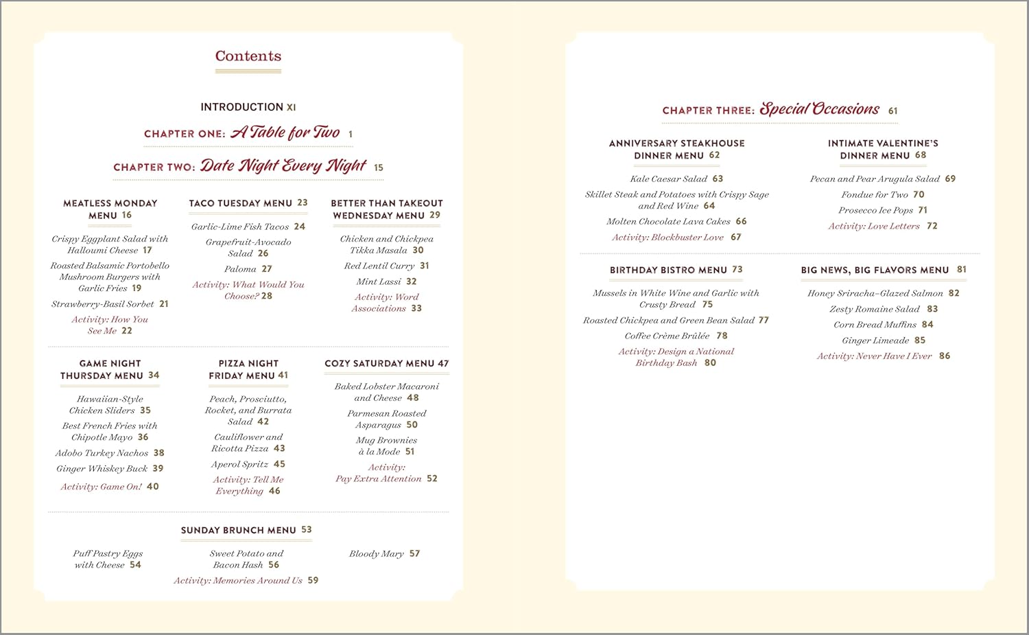Date Night Cookbook And Activities For Couples by Schwanke. Crystal 9781638780410_6