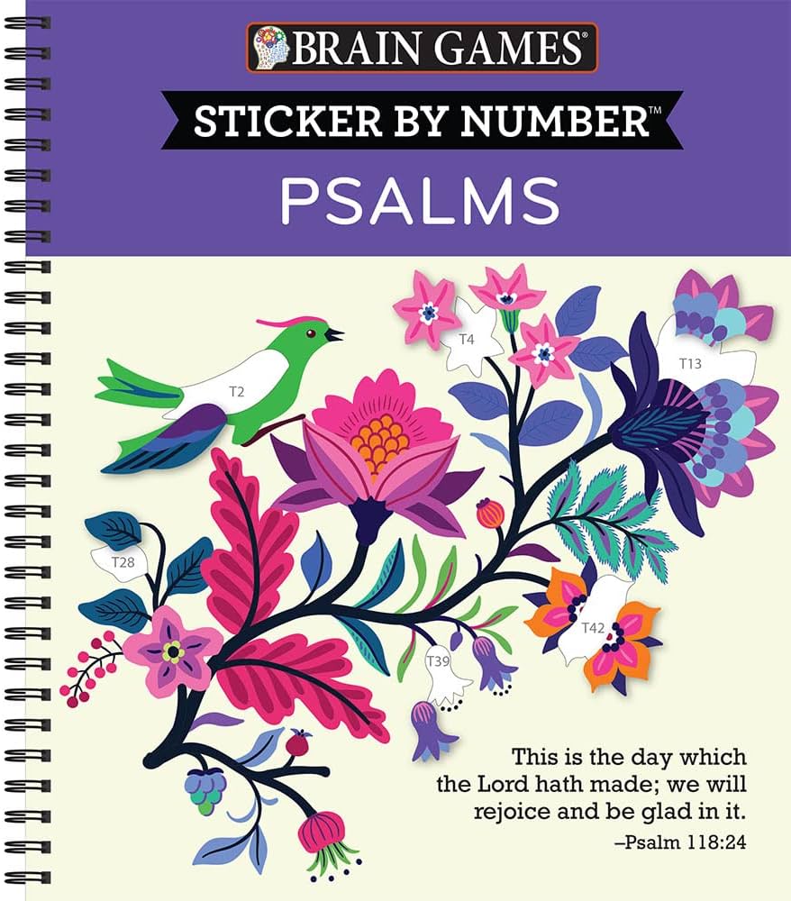 Sticker By Number: Psalms by Brain Games 20 9781639382118