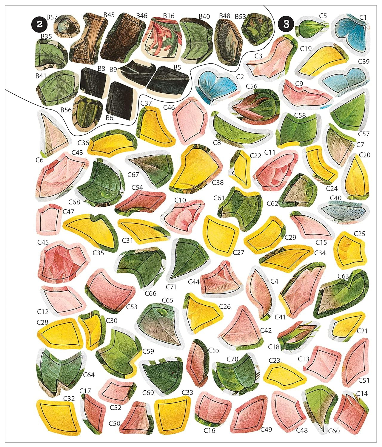 Vintage: Flowers (Sticker-By-Number) by Brain Games 20 9781639382309_3