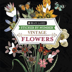 Vintage: Flowers (Sticker-By-Number) by Brain Games 20 9781639382309_9e46f47b-7592-4699-a13f-cf5d0dd308b3